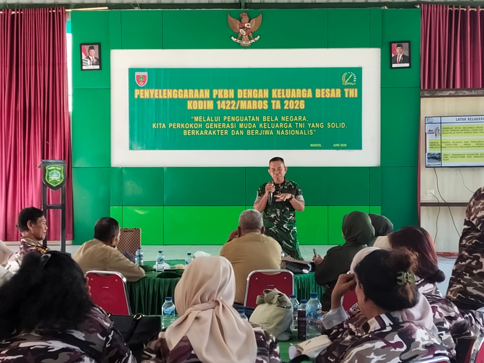 Kodim 1422/Maros Perkuat Semangat Bela Negara Keluarga Besar TNI