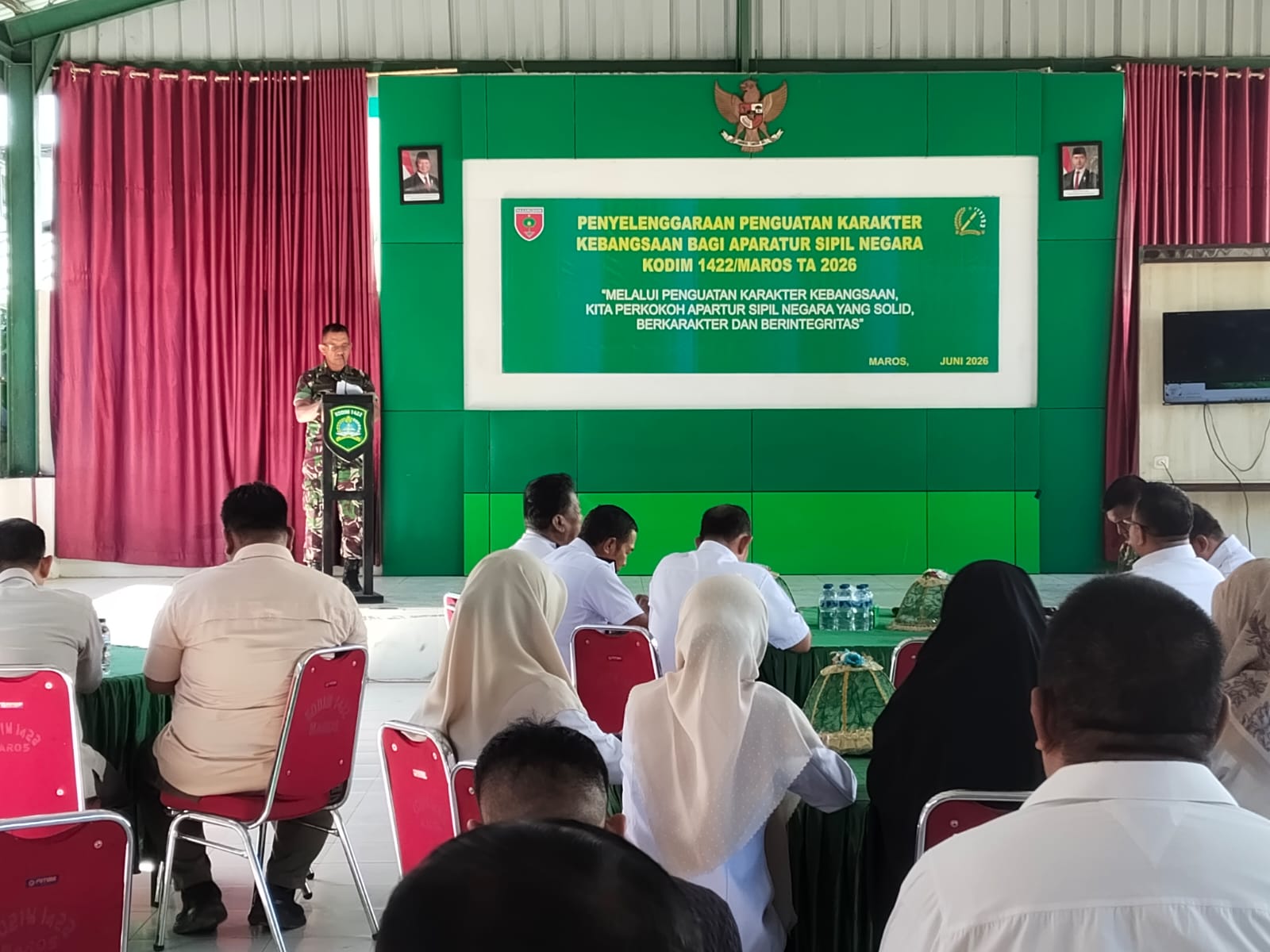Kodim 1422/Maros Perkuat Karakter Kebangsaan ASN, Teguhkan Sinergi untuk Pelayanan Publik