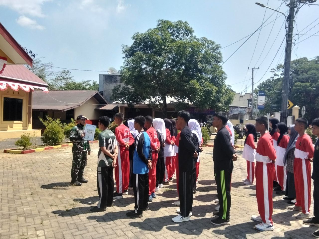 Babinsa Desa Minasa Baji Hadiri Seleksi Calon Paskibraka Tingkat Kecamatan Bantimurung